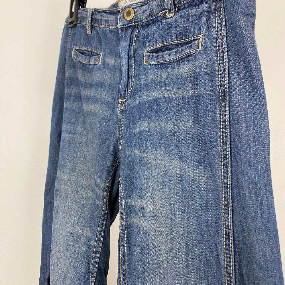 Free People Vintage Extreme Flare Jeans - Autumn Nights - Size 24 - Picture 7 of 12
